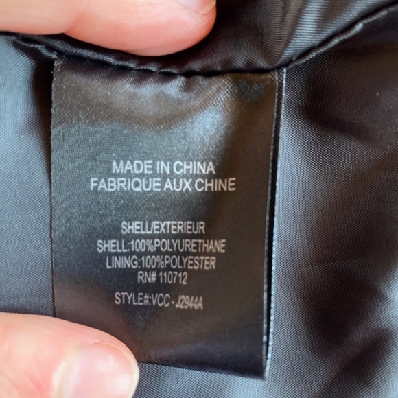 Stunning VIGOSS Faux Leather Embellished Moto NWOT - Picture 7 of 8